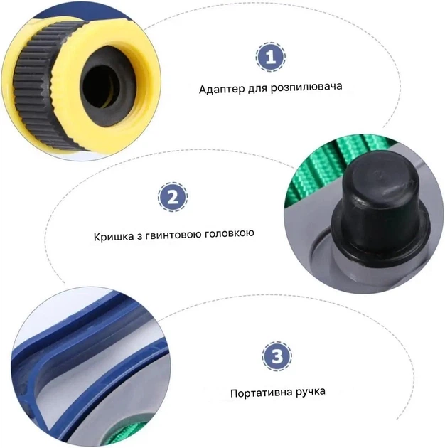 Шланг поливальний GARDEN HOSE 15м, що розтягується del 10.5 - зображення 2
