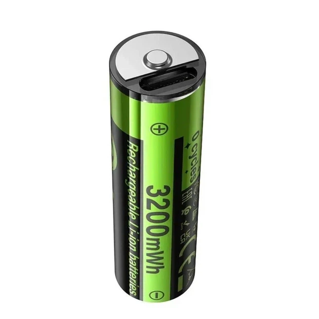 Акумуляторні пальчикові батареї HOCO JA3(AA) 860mAh USB-C 2 шт. del 3.65 - Фото 2 Акумуляторні пальчикові батареї HOCO JA3(AA) 860mAh USB-C 2 шт. del 3.65 - изображение 2