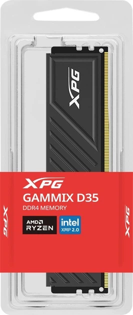 Оперативна пам'ять ADATA DDR4-3600 8192 MB PC4-28800 GAMMIX D35 (AX4U36008G18I-SBKD35) - зображення 4