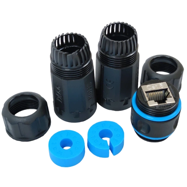 Водонепроникний з'єднувач Kingda IP68 кат. 6 RJ45-RJ45 STP - Фото 4 Водонепроникний з'єднувач Kingda IP68 кат. 6 RJ45-RJ45 STP - зображення 4