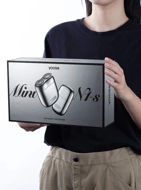 Zestaw 2 w 1 mini golarka elektryczna + trymer Yoose Mini 2.0 - obraz 6