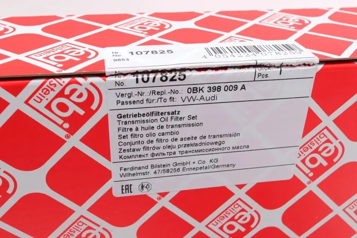Фільтр АКПП Audi A4 2.0TFSI 08-16/A6 2.0/3.0TFSI/3.0TDI 11-18 (к-кт) FEBI BILSTEIN 107825 - зображення 6