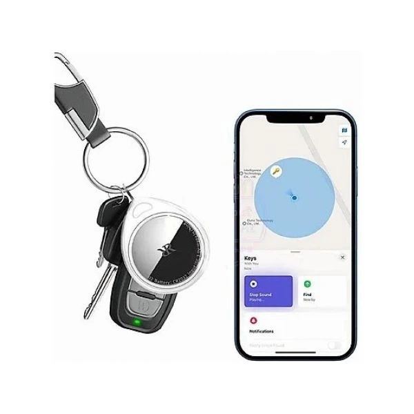 Брелок-трекер Remax RT-G2302 Anti-Lost сумісний з Apple Білий - изображение 3