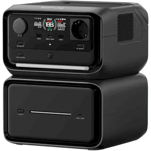 Комплект зарядної станції EcoFlow RIVER 3 Max Plus (EFRIVER3MaxPlus-EU-CBOX) - Фото 1 Комплект зарядної станції EcoFlow RIVER 3 Max Plus (EFRIVER3MaxPlus-EU-CBOX) - зображення 1