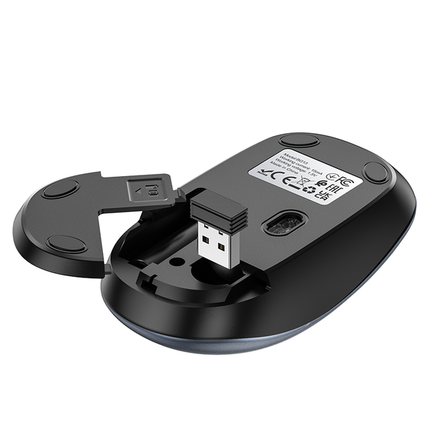 Манипулятор мышь BOROFONE BG13 Winner 2.4G business wireless mouse Black Metal Gray - изображение 7