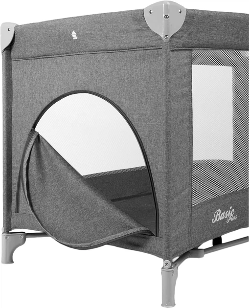 Дорожнє ліжечко Caretero Basic Plus graphite 125×66 ×75.5 см (5903076302564) - зображення 4