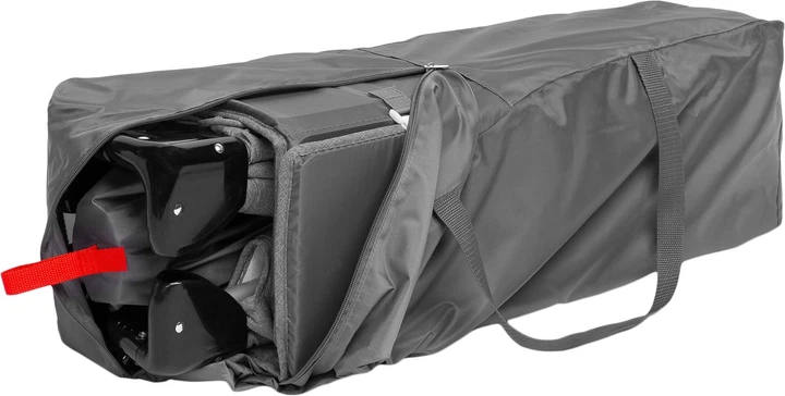 Дорожнє ліжечко Caretero Esti graphite 3в1 126 × 65 × 74 см (5908310386775) - зображення 8
