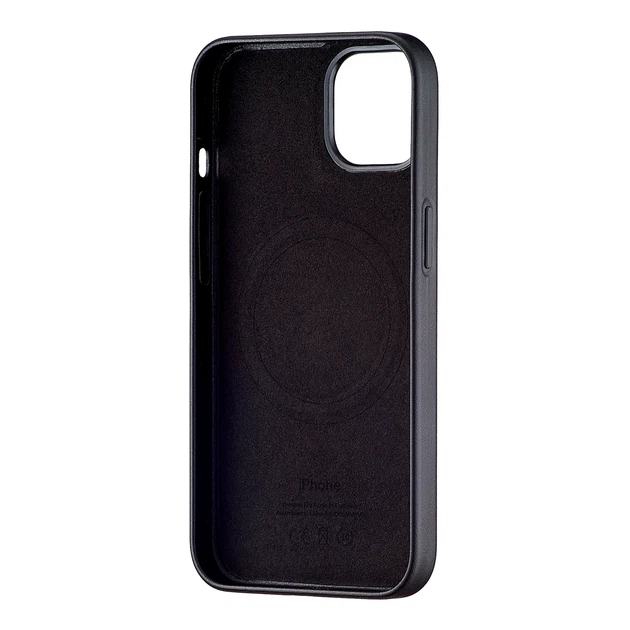 Чохол Leather Case з MagSafe для iPhone 13 шкірозамінник захист камери чорний - зображення 3