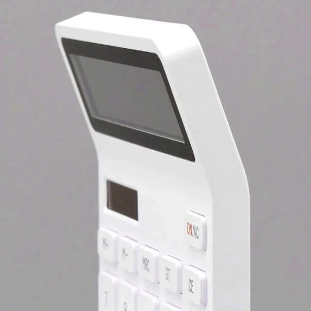 Калькулятор настольный Xiaomi LEMO Lemai белый 12 разрядов с солнечной панелью и сменной батарейкой - Фото 5 Калькулятор настольный Xiaomi LEMO Lemai белый 12 разрядов с солнечной панелью и сменной батарейкой - изображение 5