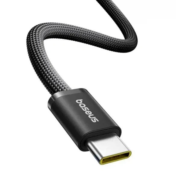 Кабель Baseus Type-C до Type-C 100W 1 м чорний для швидкого заряджання та передачі даних - Фото 3 Кабель Baseus Type-C до Type-C 100W 1 м чорний для швидкого заряджання та передачі даних - зображення 3
