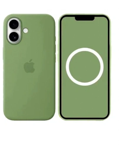 Чохол силіконовий Silicone Case із MagSafe для iPhone 17 захисний TPU зелений - зображення 8