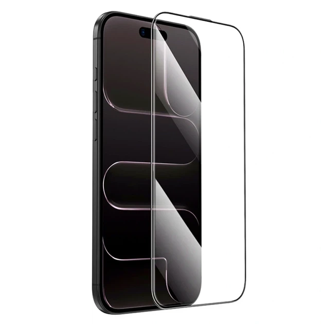 Защитное стекло Hoco Guardian HD глянцевое для iPhone 17 Air черное комплект - изображение 2