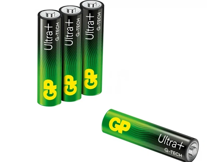 Батарейки GP ULTRA PLUS ALKALINE 1.5V AAA LR03 лужні 4 шт. - Фото 4 Батарейки GP ULTRA PLUS ALKALINE 1.5V AAA LR03 лужні 4 шт. - зображення 4