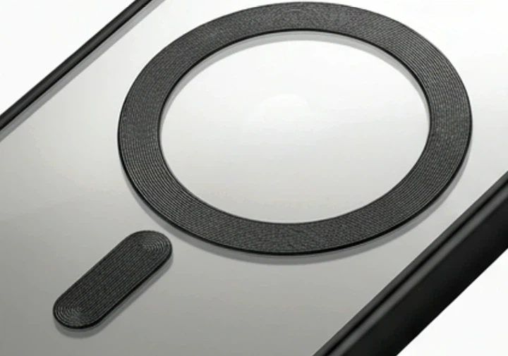 Чохол силіконовий Ductil Metallic Edge із MagSafe для iPhone 14 захист камери чорний - зображення 6