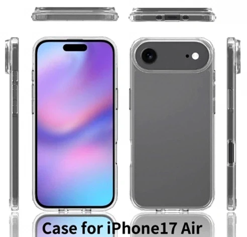 Чохол силіконовий Silicone Case для iPhone 17 Air прозорий із захистом камери - зображення 6