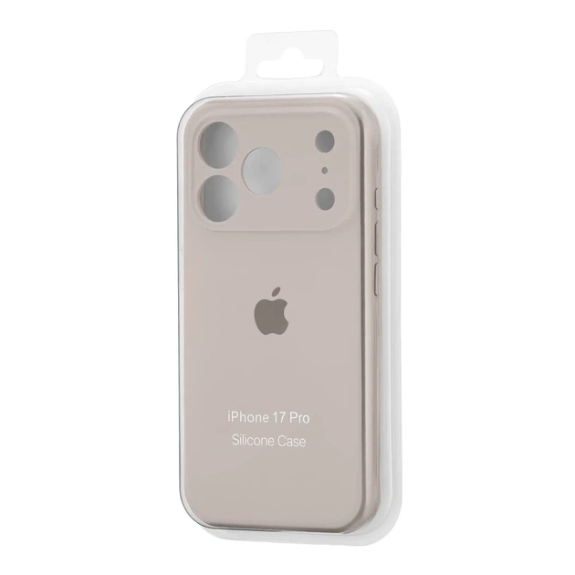 Чехол силиконовый Silicone Case Square для iPhone 17 Pro защита камеры серый - изображение 2
