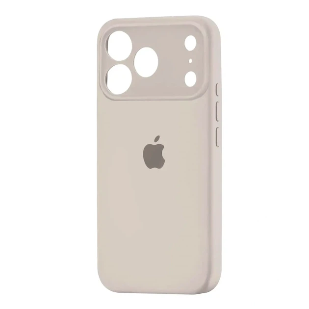 Чехол силиконовый Silicone Case Square для iPhone 17 Pro защита камеры серый - изображение 4
