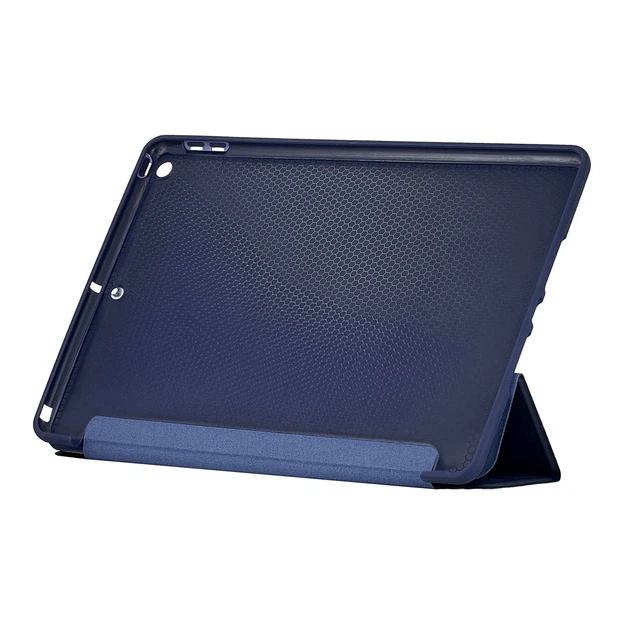 Чехол-книжка Smart Case силиконовый для iPad 7 8 9 10,2 дюйма 2019 2020 2021 темно-синий с защитой от ударов - изображение 5
