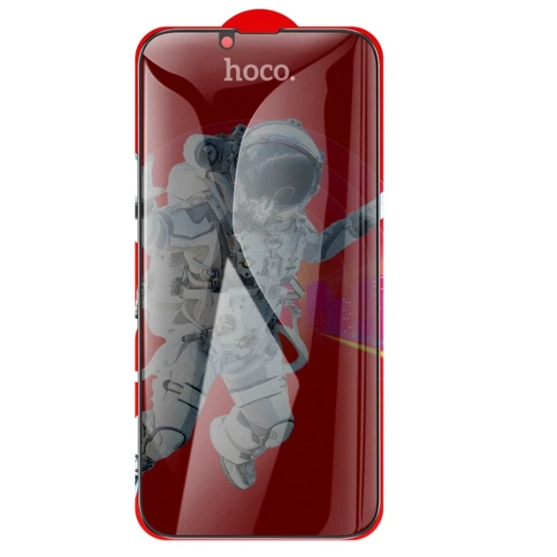 Защитное стекло Hoco Guardian Shield глянцевое антишпионское для iPhone 13 Pro 13 14 черное - Фото 3 Защитное стекло Hoco Guardian Shield глянцевое антишпионское для iPhone 13 Pro 13 14 черное - изображение 3