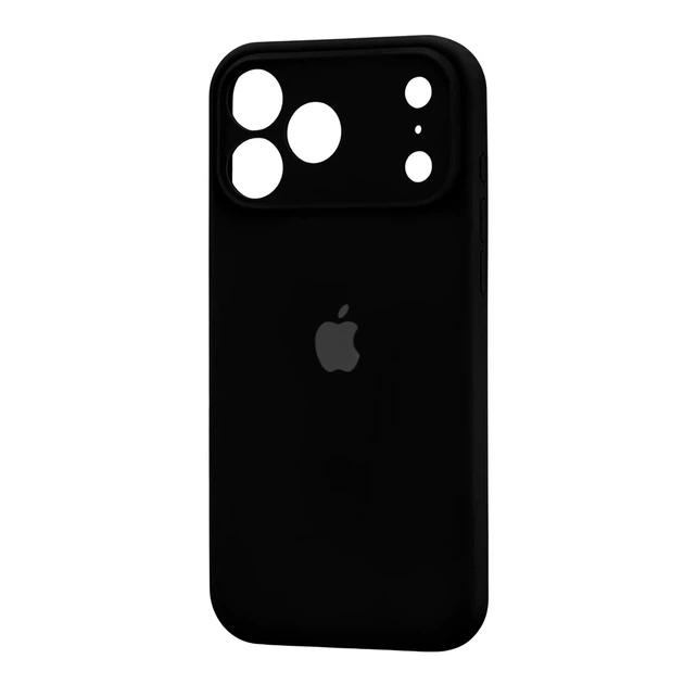 Чехол силиконовый Silicone Case Square для iPhone 17 Pro Max защита камеры черный - Фото 1 Чехол силиконовый Silicone Case Square для iPhone 17 Pro Max защита камеры черный - изображение 1