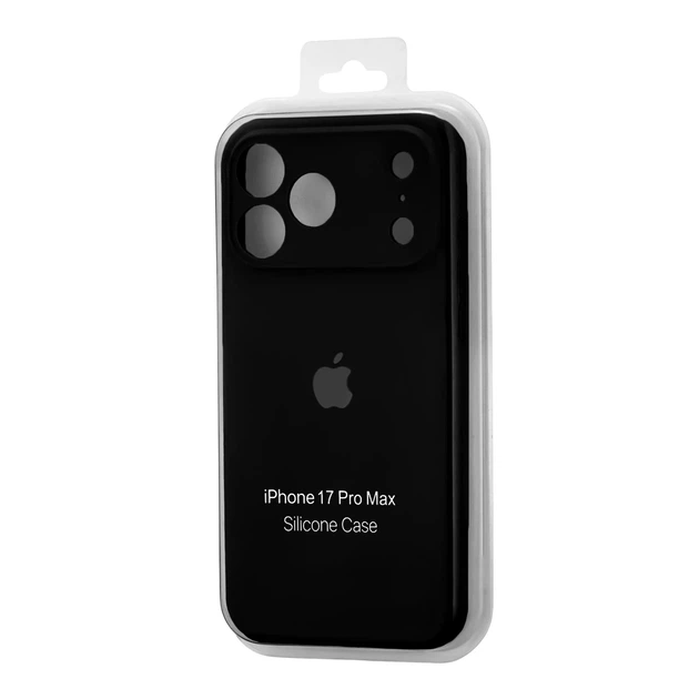 Чехол силиконовый Silicone Case Square для iPhone 17 Pro Max защита камеры черный - Фото 2 Чехол силиконовый Silicone Case Square для iPhone 17 Pro Max защита камеры черный - изображение 2