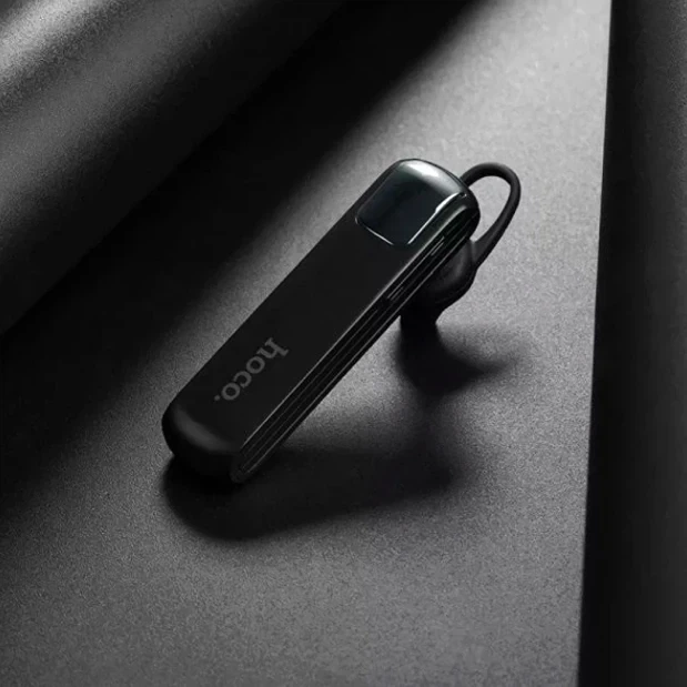 Беспроводная гарнитура Hoco E37 Gratified Bluetooth для разговоров и музыки с аккумулятором 170 мАч черная - изображение 6