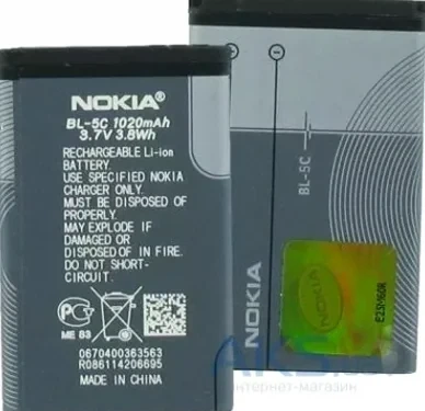 Аккумулятор Li-ion 1000 мАч 3.7V для Nokia 6230i BL-5C - изображение 6