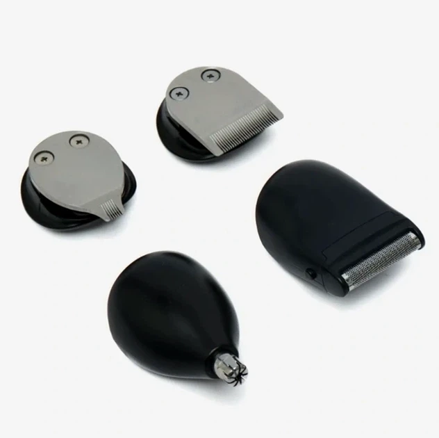 Набор для стрижки VGR V-107 Black 5 Вт USB аккумуляторный черный с насадками для волос бороды и тела - изображение 5