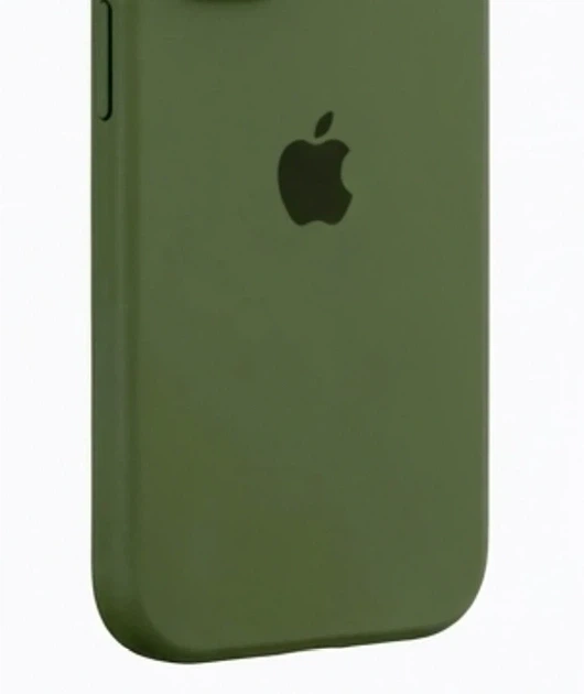 Чехол силиконовый Full Cover для iPhone 17 противоударный с защитой камеры темно-зеленый - изображение 8