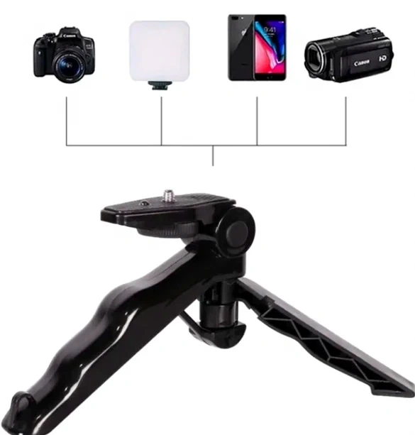 Набір Blog Station AY-49 Black мікрофон LED підсвічування трипод Bluetooth кнопка для запису відео та фото - Фото 7 Набір Blog Station AY-49 Black мікрофон LED підсвічування трипод Bluetooth кнопка для запису відео та фото - зображення 7