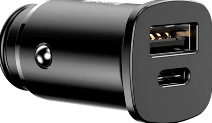 Автомобильное зарядное устройство Baseus 30W 2 USB USB Type-C Quick Charge 4.0 Черный CCALL-AS01 - изображение 5
