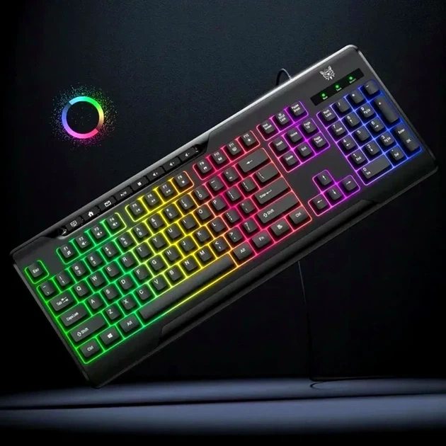 Игровой комплект Onikuma TZ5008 5 в 1 черный RGB мембранная клавиатура оптическая мышь гарнитура коврик подставка - изображение 3