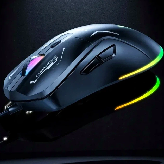 Игровой комплект Onikuma TZ5008 5 в 1 черный RGB мембранная клавиатура оптическая мышь гарнитура коврик подставка - изображение 4