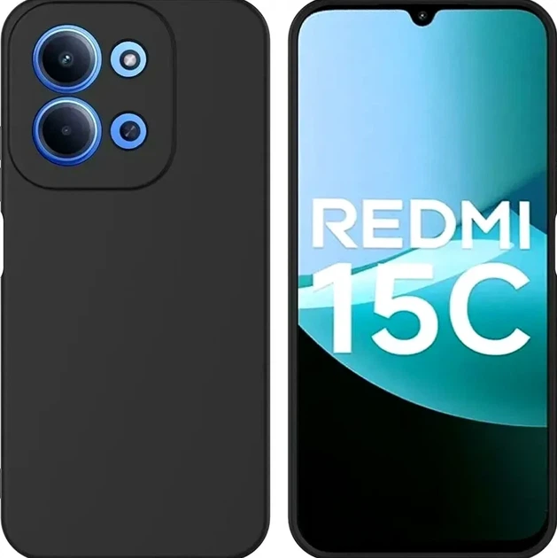 Чохол силіконовий Graphite для Xiaomi Redmi 15C 4G 15C 5G захист камери чорний - Фото 6 Чохол силіконовий Graphite для Xiaomi Redmi 15C 4G 15C 5G захист камери чорний - зображення 6