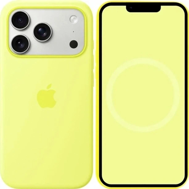Чохол силіконовий Silicone Case із MagSafe для iPhone 17 Pro Max захист камери жовтий - Фото 3 Чохол силіконовий Silicone Case із MagSafe для iPhone 17 Pro Max захист камери жовтий - зображення 3
