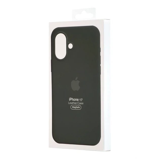Чохол Leather Case з MagSafe для iPhone 17 шкірозамінник захист камери зелений - зображення 2