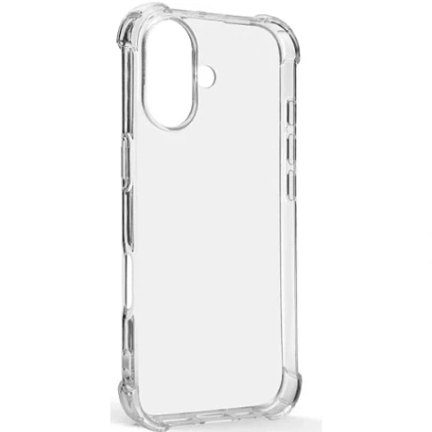 Чехол силиконовый противоударный для iPhone 17 прозрачный с защитой камеры - изображение 2