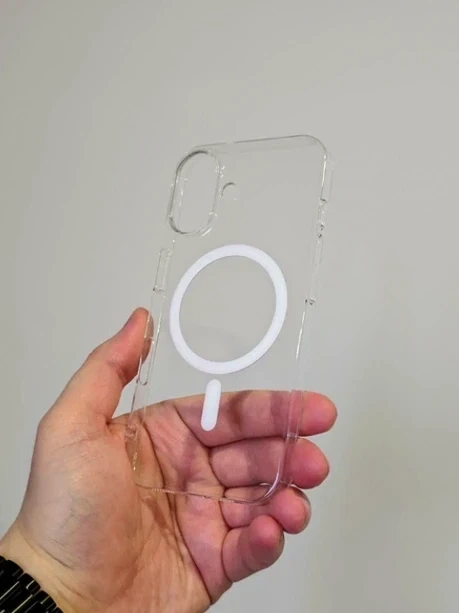 Прозорий силіконовий чохол Clear Case із MagSafe для iPhone 17 захист камери білий - зображення 7