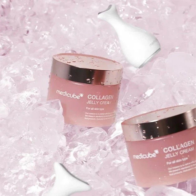 Легкий крем с коллагеном MEDICUBE Collagen Jelly Cream 110 мл - Фото 4 Легкий крем с коллагеном MEDICUBE Collagen Jelly Cream 110 мл - изображение 4