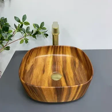 Умивальник (раковина) VBI AREZZO WOOD MATT накладний - изображение 4