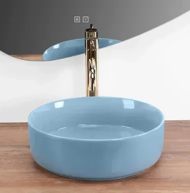 Умивальник (раковина) REA SAMI BLUE SHINY накладний - зображення 5