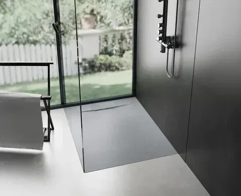 Душовий піддон REA BAZALT 90x90 GREY - изображение 2