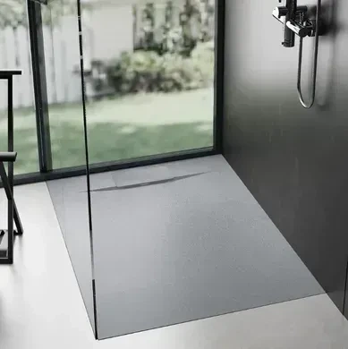 Душовий піддон REA BAZALT 90x90 GREY - изображение 4