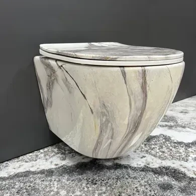 Підвісний унітаз VBI VULCANO SAND - Фото 5 Підвісний унітаз VBI VULCANO SAND - изображение 5