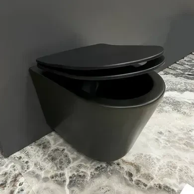 Підвісний унітаз VBI LEVANZO BLACK MATT - изображение 5