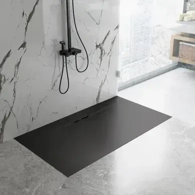 Душовий піддон REA BAZALT 80x100 LONG BLACK - изображение 5