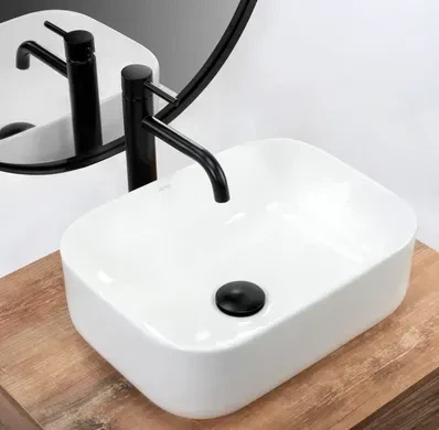 Умивальник (раковина) REA DEMI MINI WHITE білий накладний - изображение 3