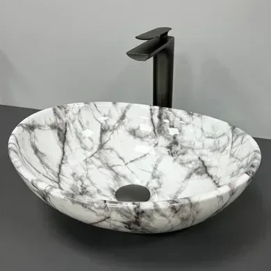Умивальник (раковина) VBI PARMA STATUARIO BLACK VEINS GLOSSY накладний - Фото 1 Умивальник (раковина) VBI PARMA STATUARIO BLACK VEINS GLOSSY накладний - зображення 1