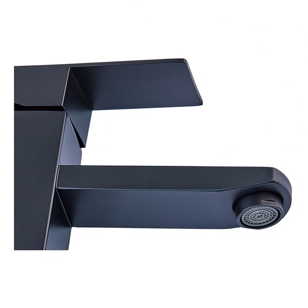 Змішувач для умивальника з нерж. сталі SUS304 Zerix KUB-001 Black (ZX4703) (00148312) - зображення 3