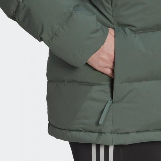 Жіноча пухова куртка Helionic Sportswear з капюшоном HE1460 зелений 4XL - изображение 7